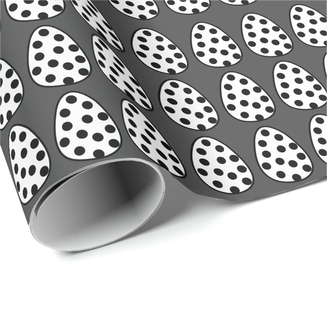 Ostereier Polka Dot Happy Ostermuster Geschenkpapier (Rolleneckpunkt)