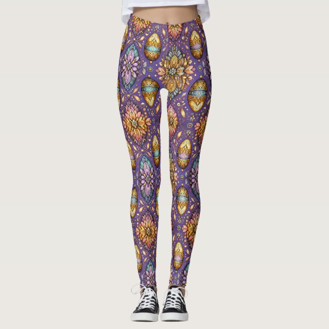 OSTEREIER ~ Raspberry Gold 3D ~ Leggings (Vorderseite)