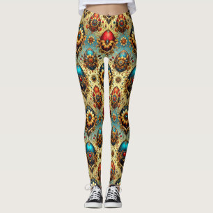 OSTEREIER ~ Rot Gelb Blau 3D ~ Leggings
