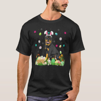 Ostereier Rottweiler Hund Ostersonntag T-Shirt