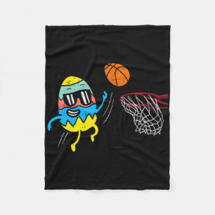 Ostereier spielen Bysketbyll Niedliche Sportler Mä Fleecedecke