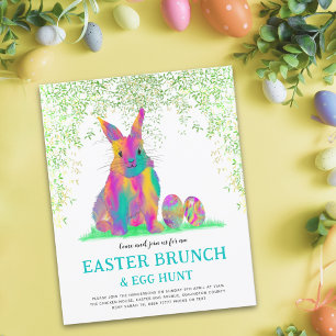 Ostereier-Suche-Brunch Bunt Süß Hase Budget