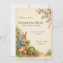 Ostereier-Suche Peter Hase Einladung