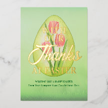 Ostereier Tulips Grün Dank Ostern Business