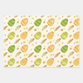 Ostereier-Umschlagpapier - festlich Geschenkpapier Set