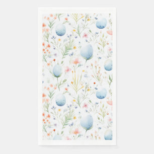 Ostereier und Blume   Botanisch   Osterfest Serviette