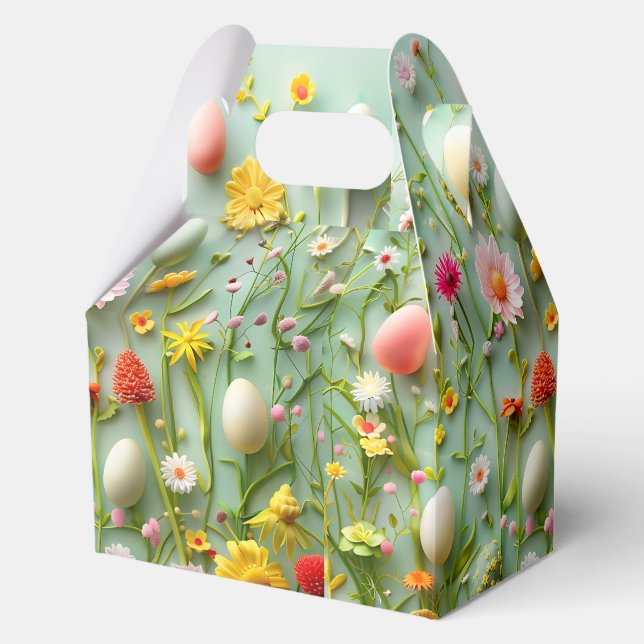 Ostereier und Blume Geschenkschachtel (Vorderseite)