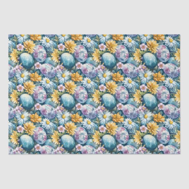 Ostereier und Blume Seidenpapier (Vorderseite)