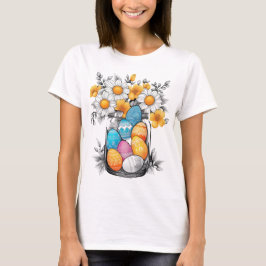 Ostereier und Blume T-Shirt