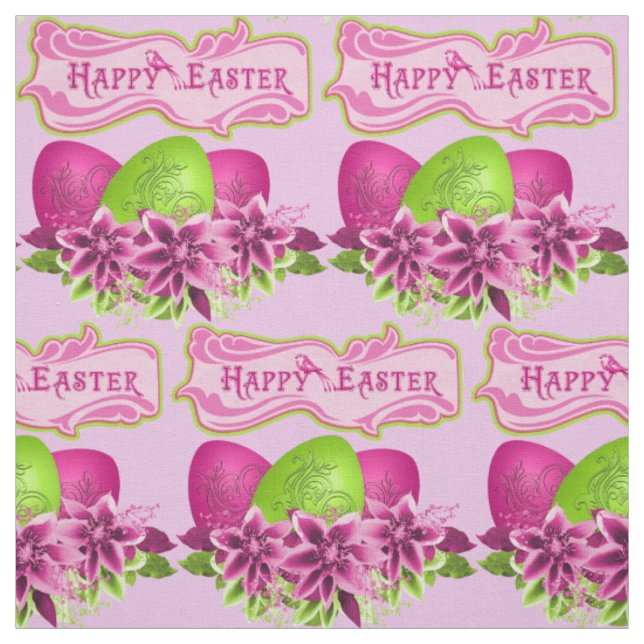 Ostereier und Blume zu Ostern 4,5" Stoff (Muster)