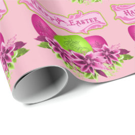 Ostereier und Blume zu Ostern Geschenkpapier