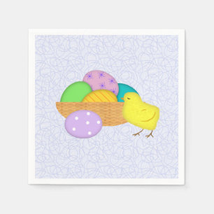 Ostereier und Kicherpapier Napkins Serviette