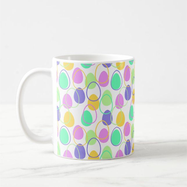 Ostereier und Konturen Kaffeetasse (Links)