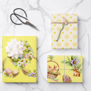 Ostereier und Niedliche Bunnies Geschenkpapier Set