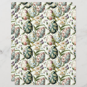 Ostereier Vintag nostalgisches Muster