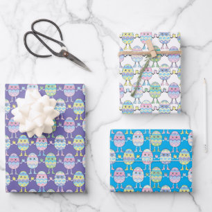 Ostereier Wrapping Paper Geschenkpapier Set