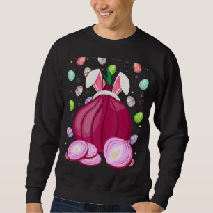 Ostereier Zwiebelzwiebel Ostersonntag Sweatshirt