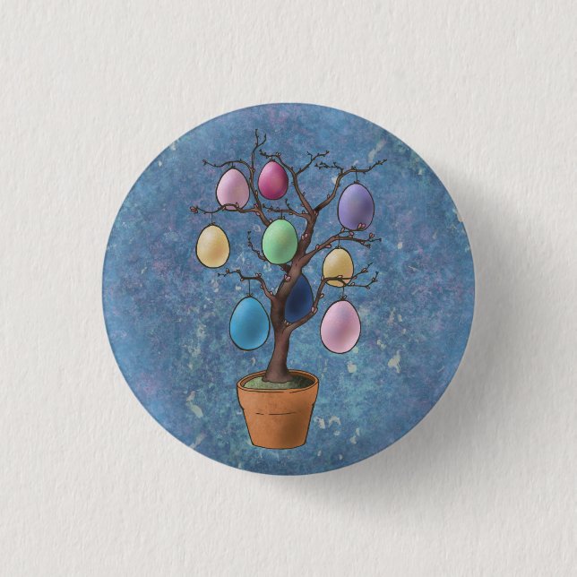 Ostereierbaum Button (Vorderseite)