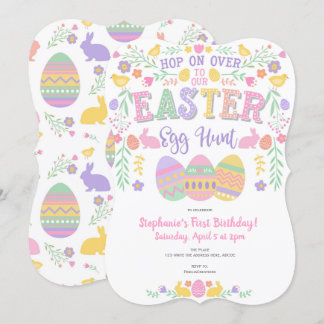 Ostereierjagd, Frühling, Sonne, Ostern Party Einladung