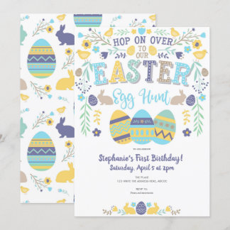 Ostereierjagd, Frühling, Sonne, Ostern Party Einladung