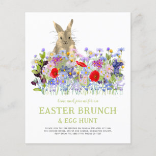 Ostereierjagd und Brunch Blumenbudget Flyer