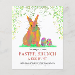 Ostereierjagd und Brunch Niedlich Bunny Flyer