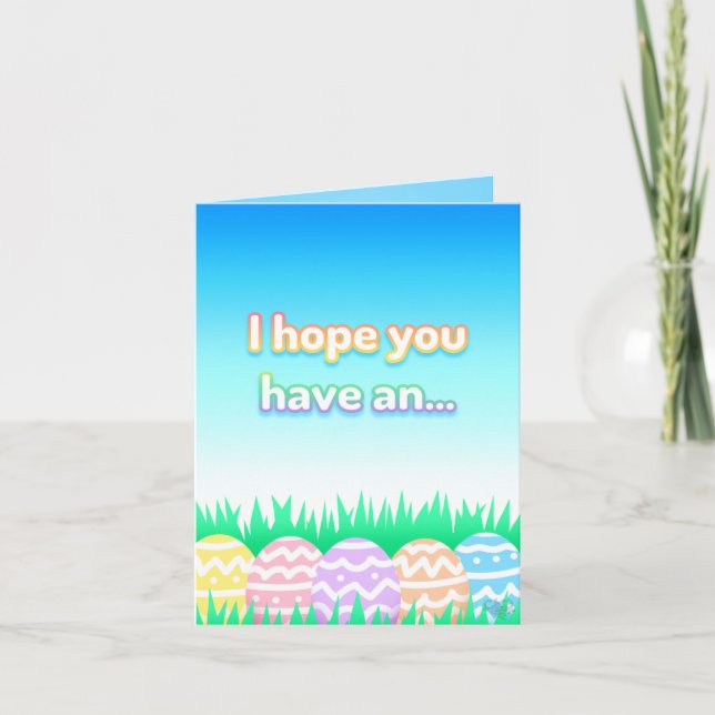 Ostereierkarte Karte (Vorderseite)