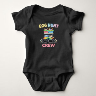 Ostereiersuch-Trupp Kinder Ostferien Baby Strampler