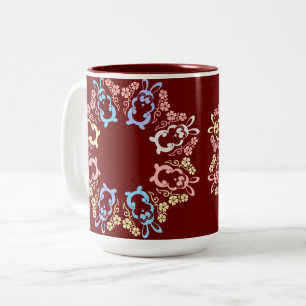 Ostereiersuche-Aufseher Zweifarbige Tasse
