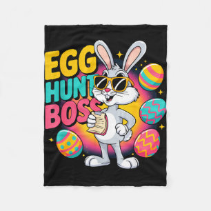 Ostereiersuche lustiger Hase Retro-Chef Fleecedecke