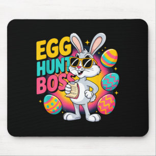 Ostereiersuche lustiger Hase Retro-Chef Mousepad