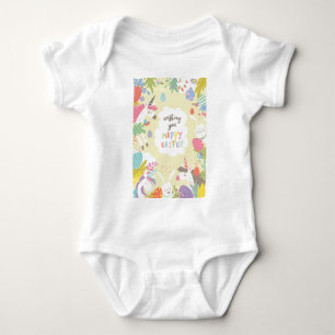 Ostereinhorn Baby Strampler