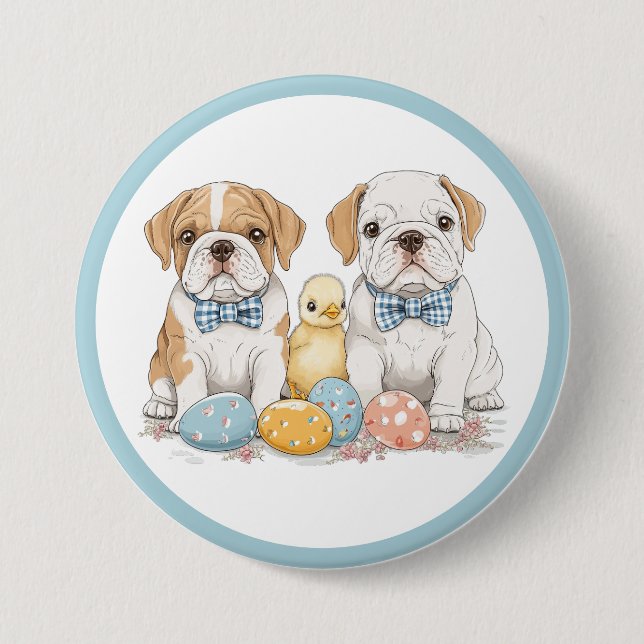 Osterenglische Bulldogs Button (Vorderseite)
