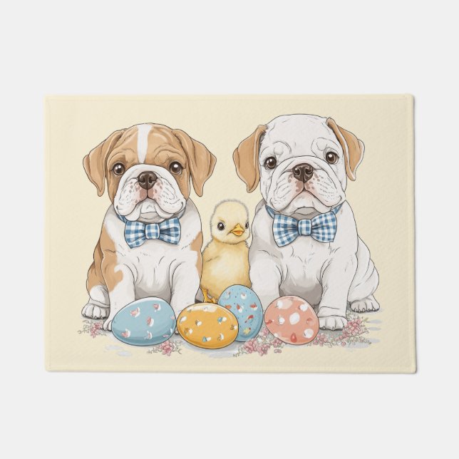 Osterenglische Bulldogs Fußmatte (Vorderseite)