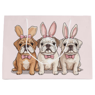 Osterenglische Bulldogs Große Geschenktüte