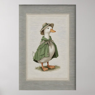 Osterenten-Druckkunst, minimalistischer Frühling Poster