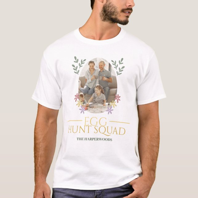 Osterfamilie Ostereier Foto T-Shirt (Vorderseite)