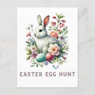 Osterfarben Bunny & Blume Postkarte