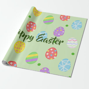 Osterfarbene Eier Festlich Geschenkpapier
