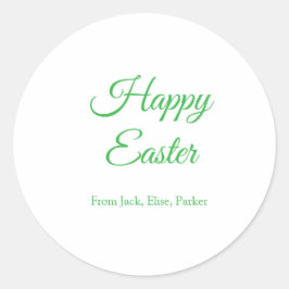 Osterfeier hinzufügen QR Foto glücklich Oster Runder Aufkleber