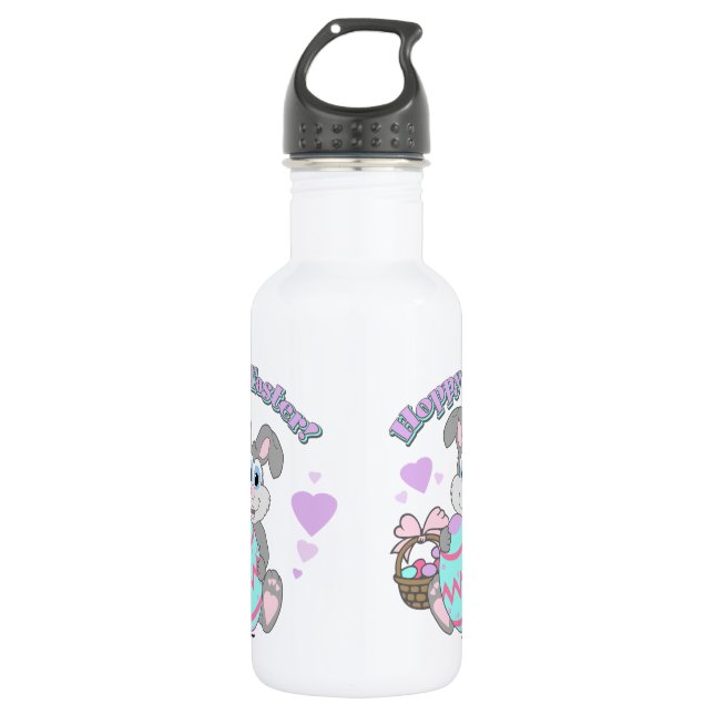 Osterfeier! Osterhase Trinkflasche (Vorderseite)