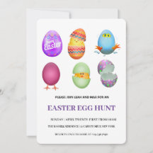 Osterfeiertag Einladung zur Eizelljagd