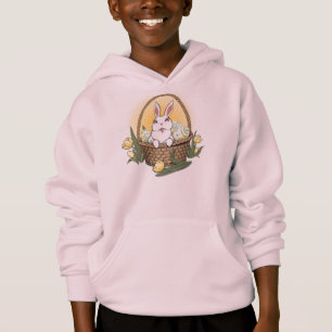 Osterfeiertag Osterhase Bunny Basket Kid's Hoodie