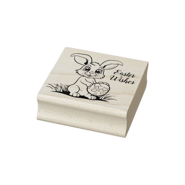 🐰 Osterfest mit Osterhasen und Text Gummistempel (Stempel)