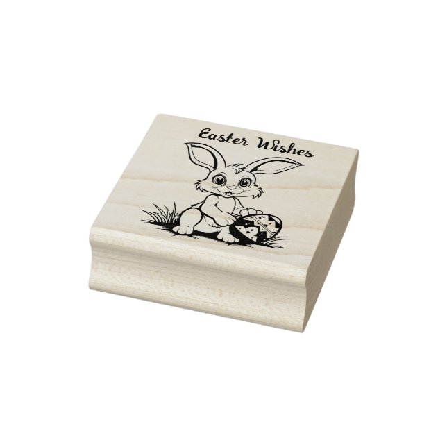 🐰 Osterfest mit Osterhasen und Text Gummistempel (Stempel)