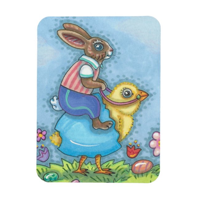 Osterfest und Kick OSTERBUNNY MAGNET Urlaub (Vertikal)