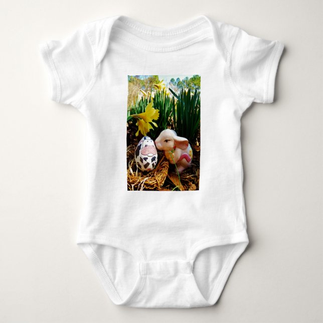 Osterfest und Kuhei Baby Strampler (Vorderseite)