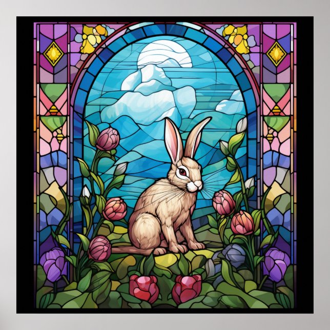 Osterfestes Glasposter Poster (Vorne)