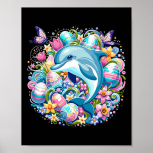 Osterfestliche Illustration mit bezauberndem Dolph Poster