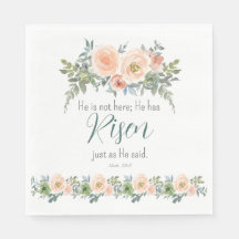 Osterfloral Er hat Rised Scripting Wasserfarbe